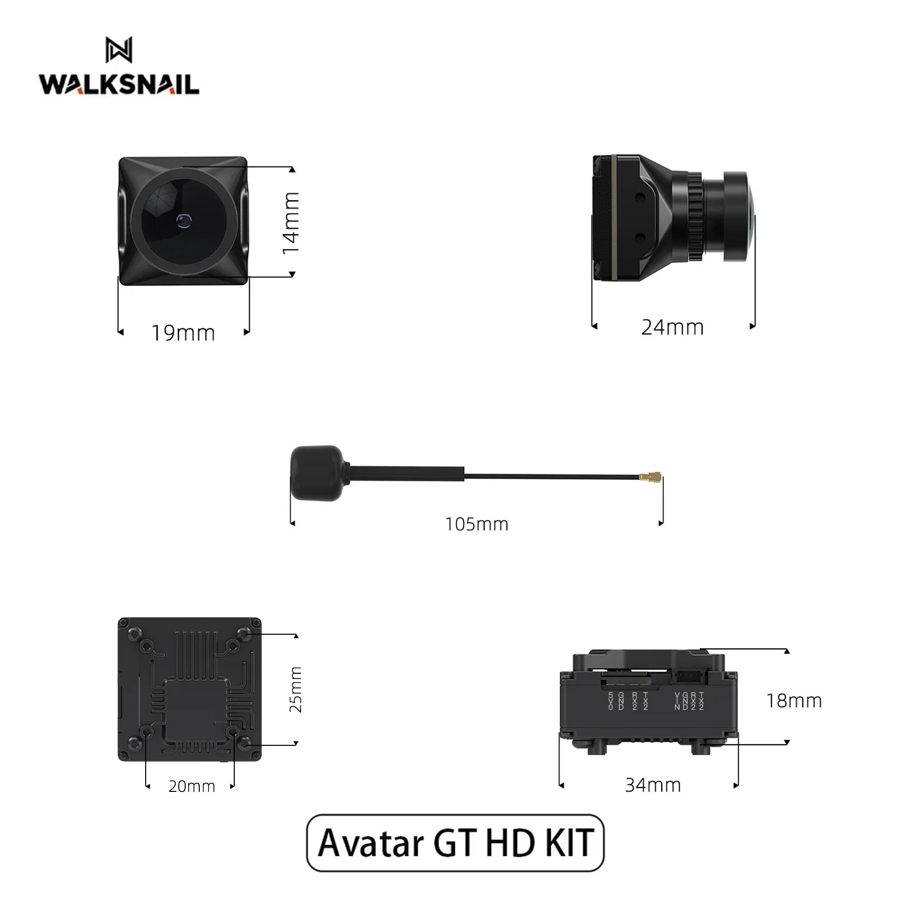 Walksnail Avatar GT HD KIT 2W  - Fpv Drone Antenna 리뷰 및 가격