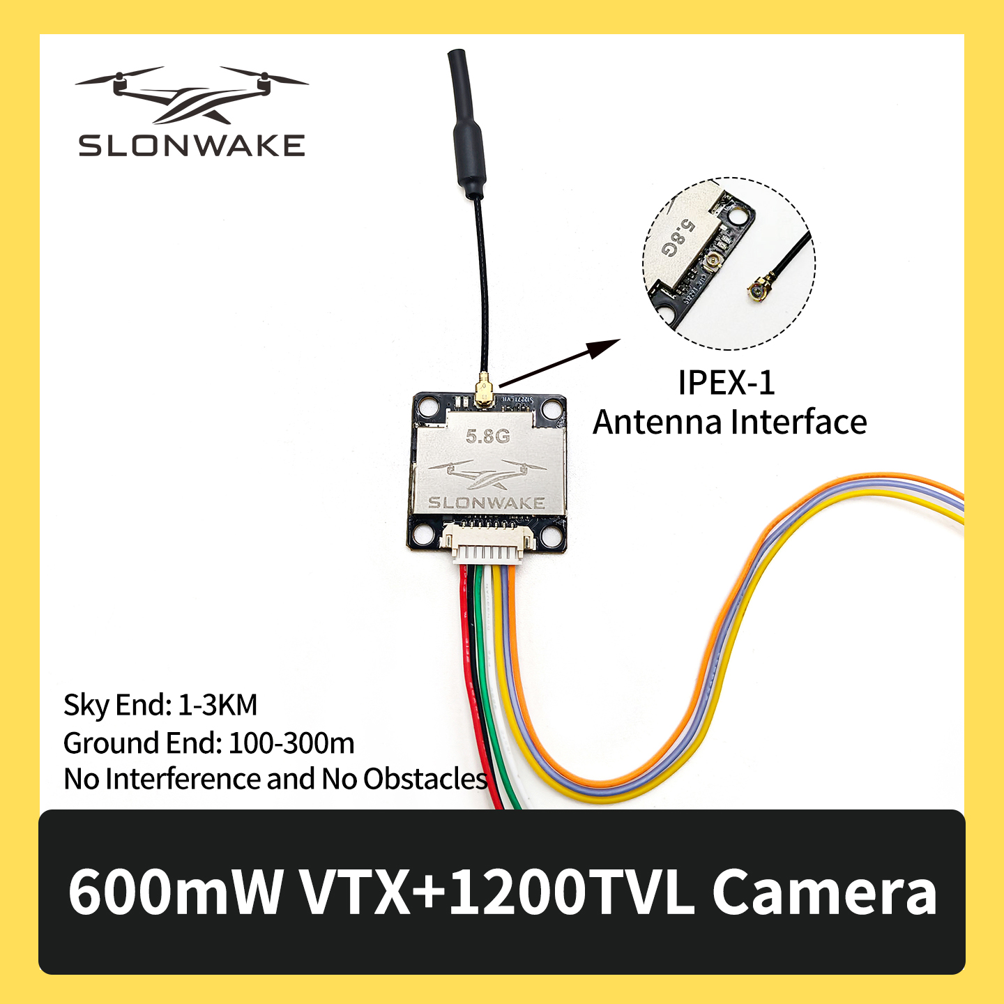 SLONWAKE 5.8G 600mW 7-24V FPV  - Fpv Drone Frame 리뷰 및 가격