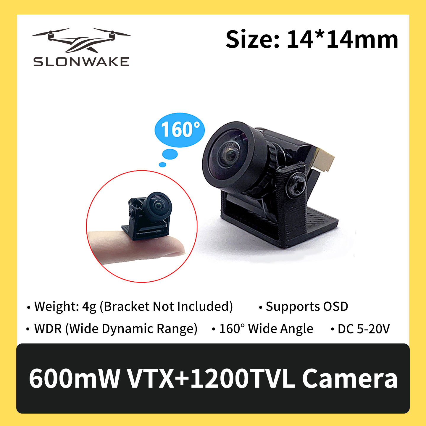 SLONWAKE 5.8G 600mW 7-24V FPV  - Fpv Drone Frame 리뷰 및 가격