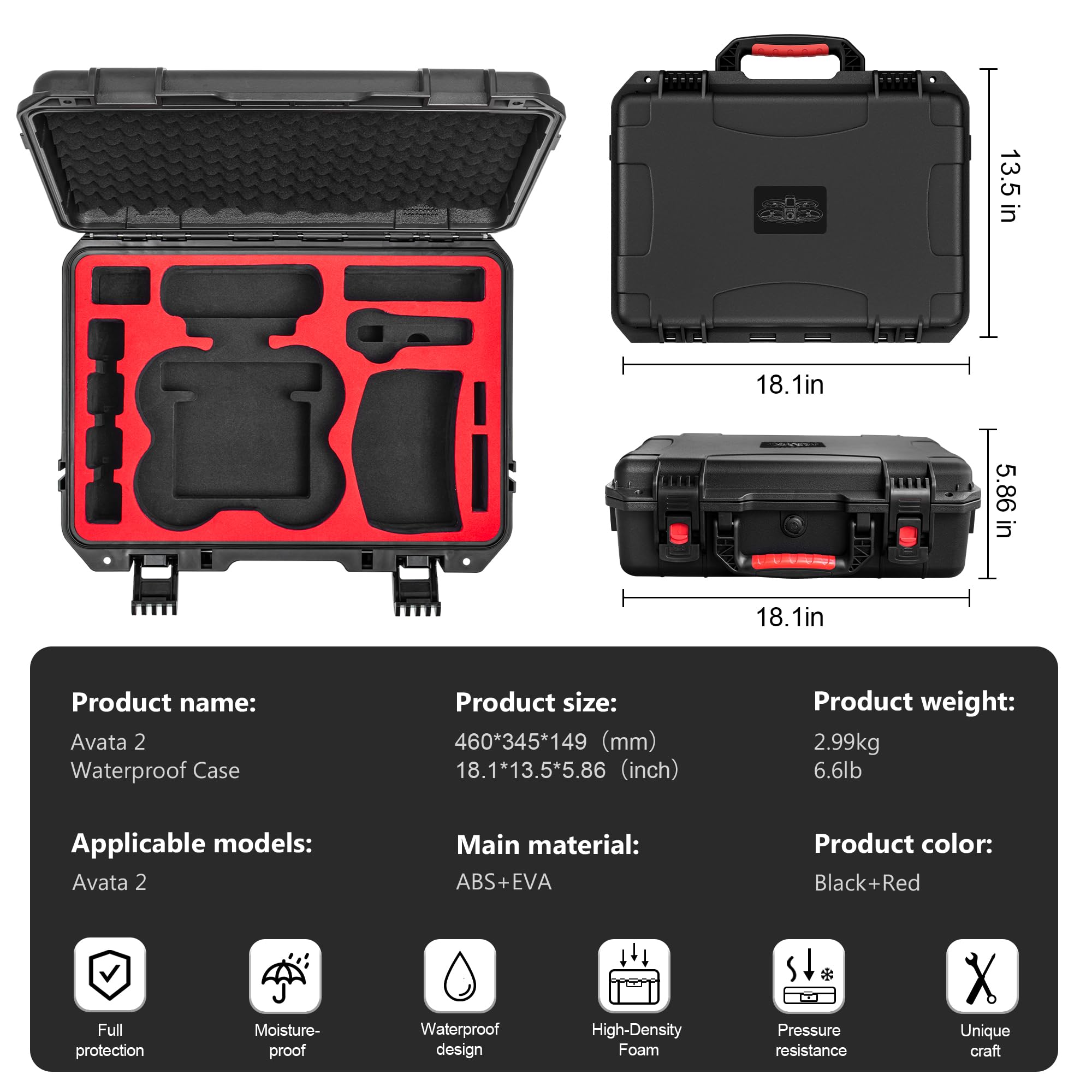 Carrying Hard Case for DJI Ava - Fpv Drone Goggles 리뷰 및 가격