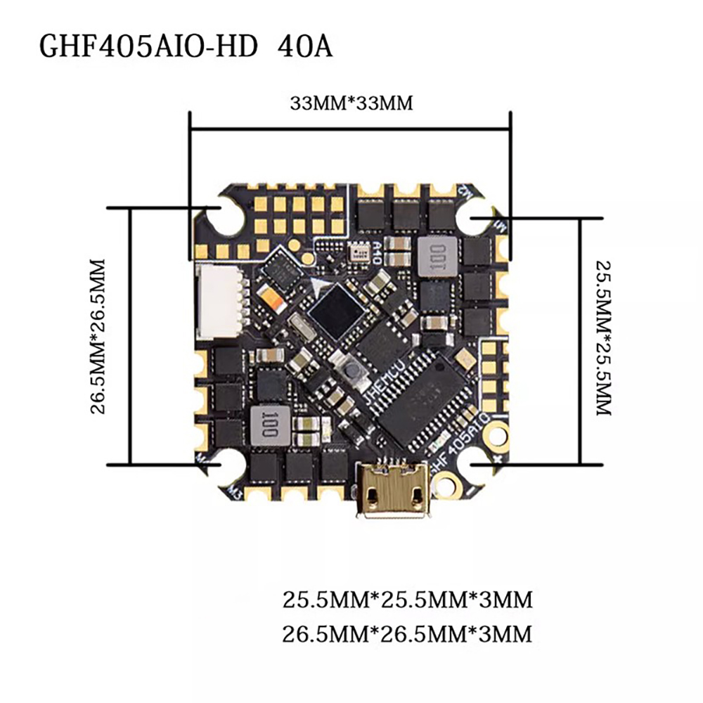 JHEMCU GHF405AIO-HD 40A AIO Fl - Fpv Drone Esc 리뷰 및 가격
