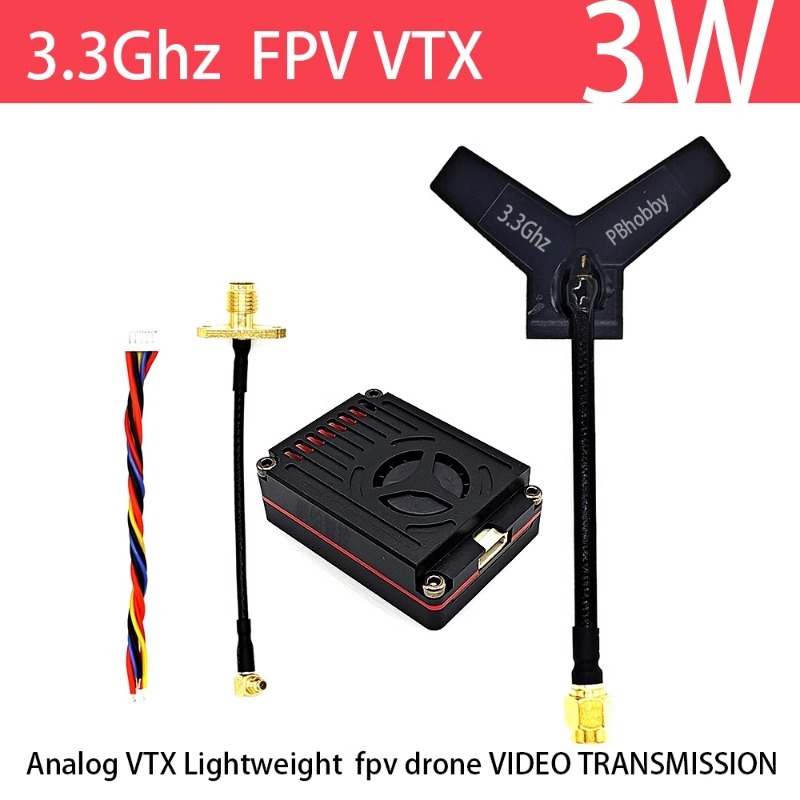 3.3GHz FPV VTX/VRX  3W Analog  - Fpv Drone Transmitter 리뷰 및 가격