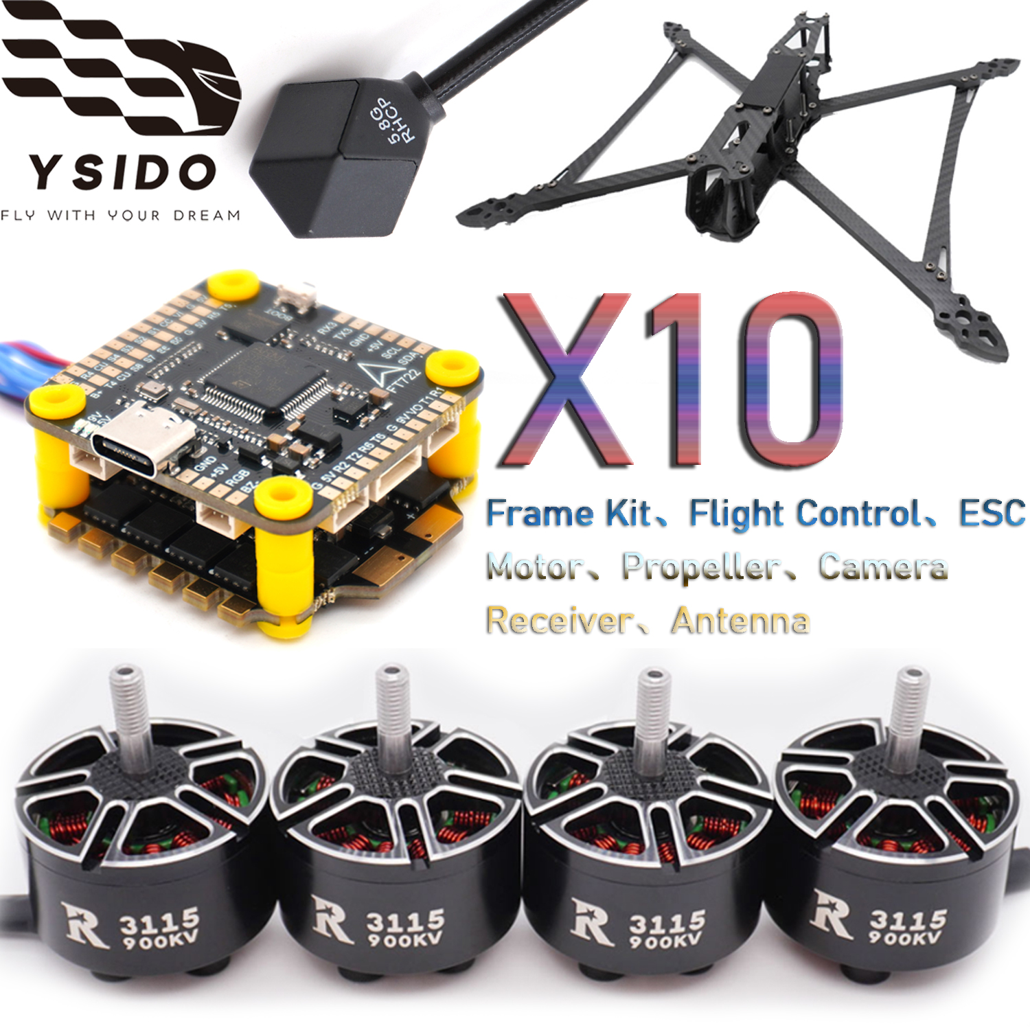 YSIDO RC FPV Drone 427mm Frame - Fpv Drone Tool Kit 리뷰 및 가격