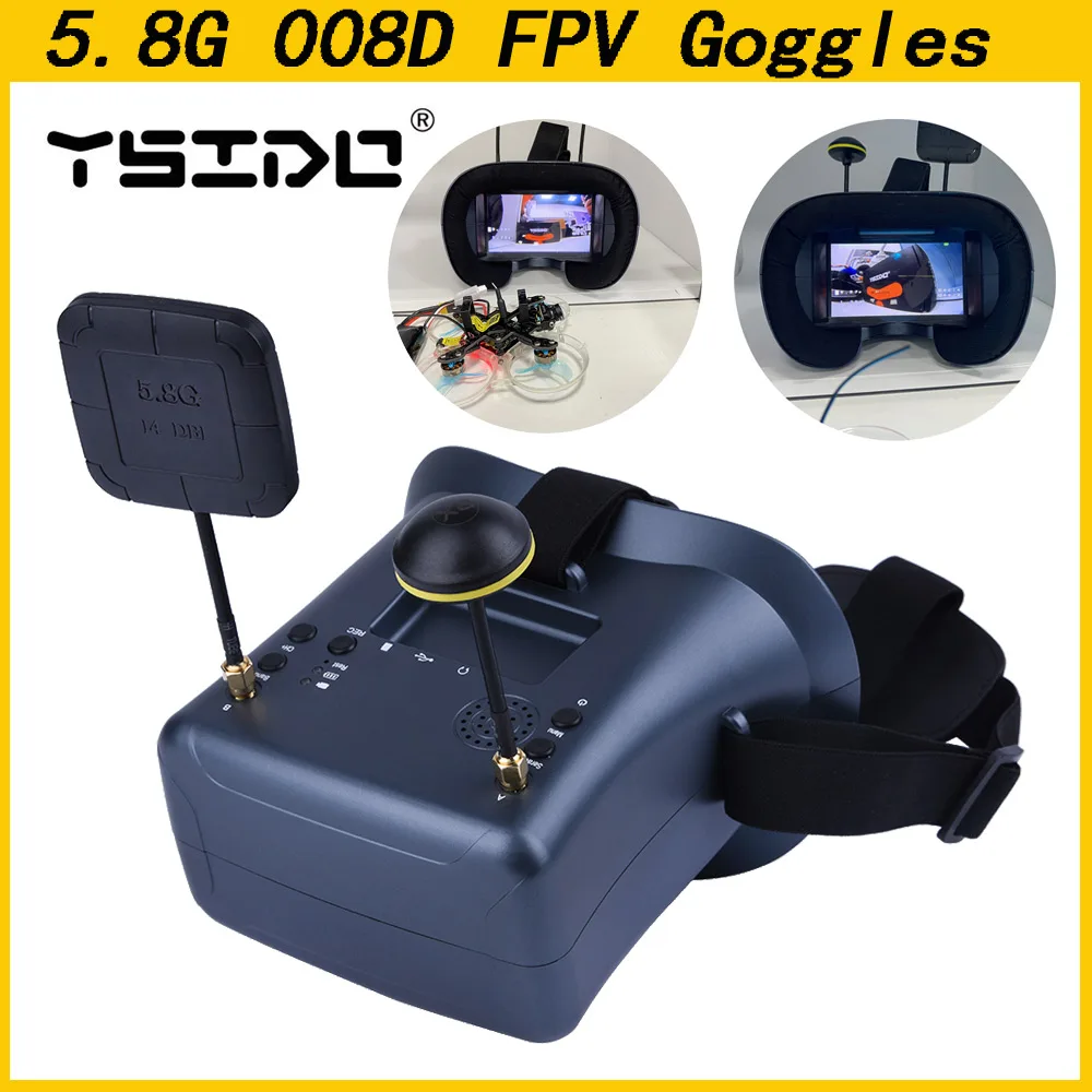 5.8G 40CH 4.3 Inch 800*480 Vid - Fpv Drone Goggles 리뷰 및 가격