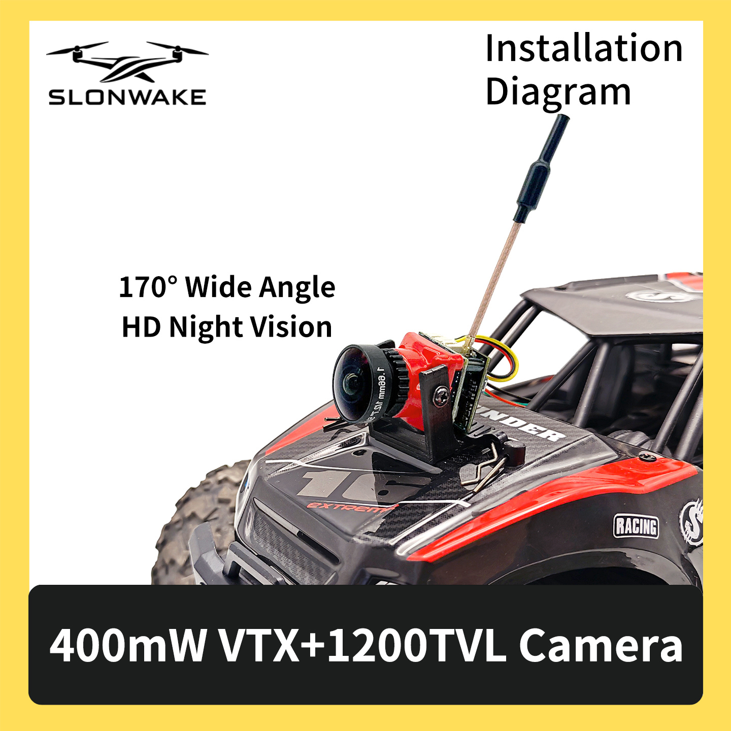SLONWAKE 5.8G 48CH FPV 400mw V - Fpv Drone Frame 리뷰 및 가격