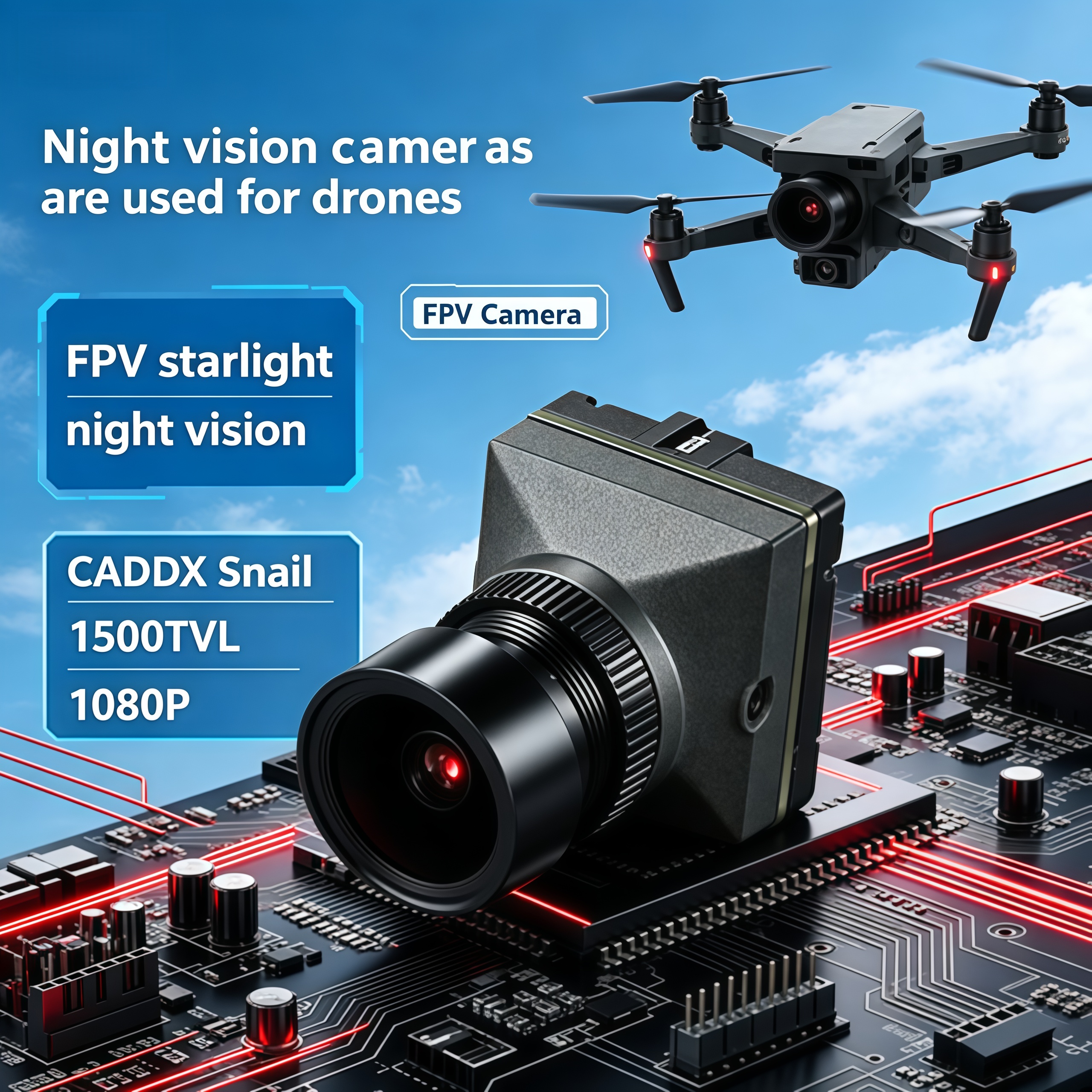 1500TVL HD CADDX Snail FPV Cam - Fpv Drone Camera 리뷰 및 가격