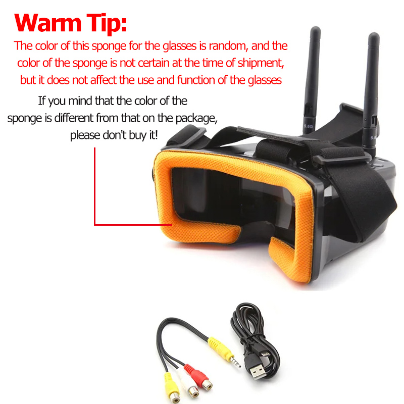 VR009 FPV Video Goggles 3Inch  - Fpv Drone Antenna 리뷰 및 가격